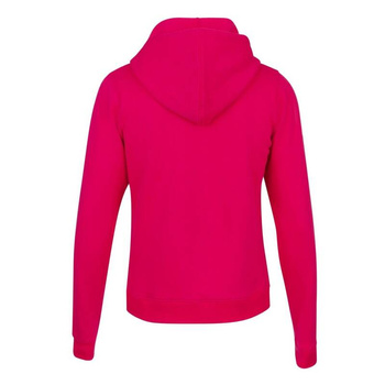 bluza tenisowa juniorska BABOLAT EXERCISE HOOD SWEAT JR Red Rose