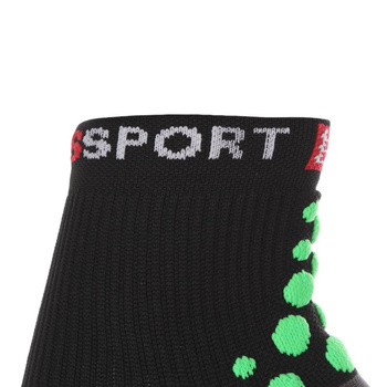 skarpety kompresyjne COMPRESSPORT RUN PRO RACING SOCKS 3D.DOT HIGH-CUT (1 para) /  RSH BLACK-GREEN 11319-204