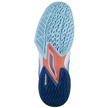 Buty tenisowe damskie BABOLAT Jet Mach 3 AC  White/Angel Blue