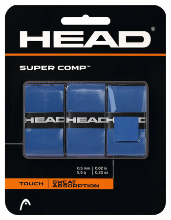 owijki tenisowe HEAD SUPER COMP X3 BLUE / 285088