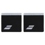 frotki tenisowe na nadgarstek Babolat  LOGO WRISTBAND  Black/White