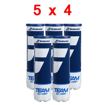 5 puszek x 4sztuki -Piłki tenisowe BABOLAT TEAM ALL COURT (4szt.)