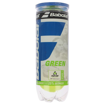 Piłki tenisowe BABOLAT STAGE 1 green / puszka 3 sztuki