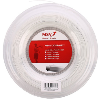 Naciąg tenisowy MSV FOCUS HEX 200M WHITE