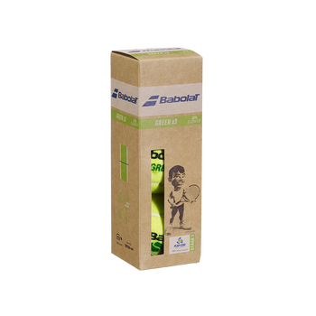 Piłki tenisowe BABOLAT STAGE 1 green / puszka 3 sztuki