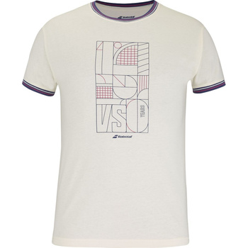 Koszulka tenisowa męska BABOLAT 150  COTTON TEE  / Cannoli Cream