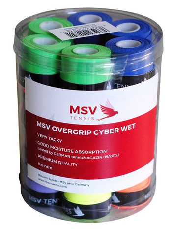 Owijki tenisowe MSV OVERGRIP CYBER WET X24 / 2074 MIX