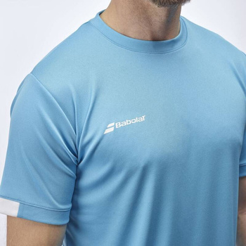 Koszulka tenisowa męska BABOLAT PLAY CREW NECK TEE/ Cyan Blue