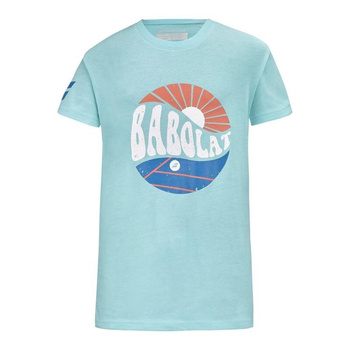 koszulka tenisowa chłopięca BABOLAT EXERCISE VINTAGE BOY Angel Blue