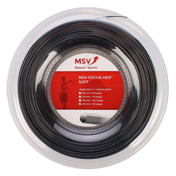 Naciąg tenisowy MSV FOCUS HEX SOFT 200M BLACK