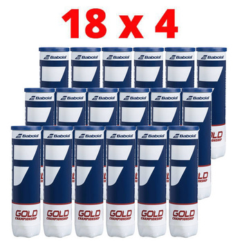 Piłki tenisowe BABOLAT GOLD CHAMPIONSHIP (4szt.) x 18 puszek / KARTON