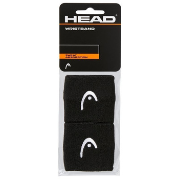 frotki tenisowe HEAD WRISTBAND 2,5"  x2sztuki BK
