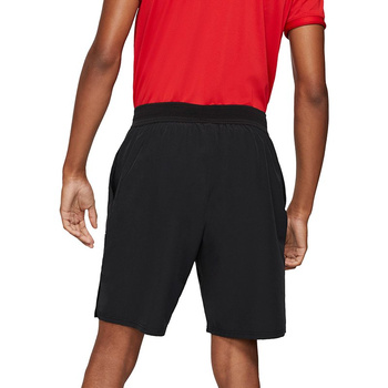 spodenki tenisowe męskie NIKE FLEX  ADVANTAGE SHORT 9IN / czarne