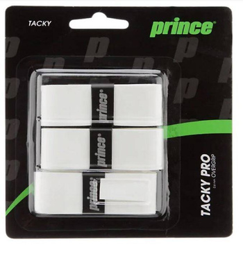 Owijka tenisowa PRINCE TACKY PRO (3 sztuki) WHITE