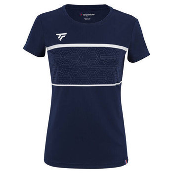 koszulka tenisowa damska Tecnifibre TEAM TECH TEE MARINE
