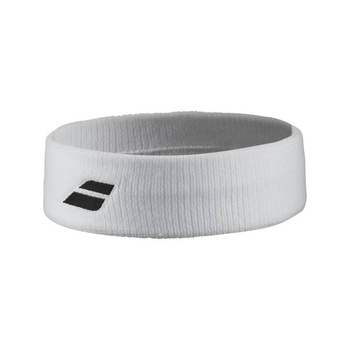 opaska tenisowa na głowę BABOLAT LOGO HEADBAND / White/White