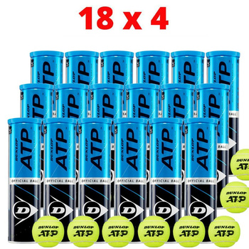 piłki tenisowe DUNLOP ATP 4szt. x 18 puszek (karton)