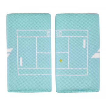 frotka tenisowa BABOLAT REVERSIBLE JUMBO WRISTBAND x2 / błękitno-niebieskia