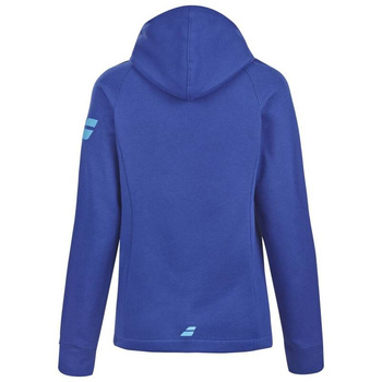 bluza tenisowa damska BABOLAT EXERCISE HOOD JACKET Sodalite Blue