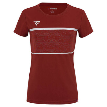 koszulka tenisowa damska Tecnifibre TEAM TECH TEE CARDINAL