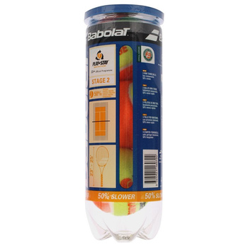 Piłki tenisowe BABOLAT STAGE 2 orange / puszka 3 sztuki