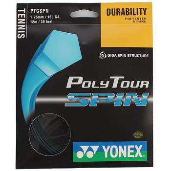 naciąg tenisowy YONEX POLYTOUR SPIN 12M / BLACK