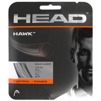 Naciąg tenisowy HEAD HAWK 12m pojedynczy / 281103 szary