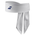 wiązana bandana na głowę BABOLAT TIE HEADBAND / White/Sodalite Blue