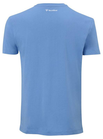 koszulka tenisowa męska TECNIFIBRE TEAM COTTON TEE AZUR