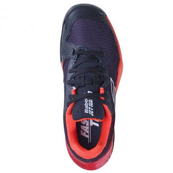 buty tenisowe juniorskie BABOLAT JET MACH 3 AC  / czarno/czerwone
