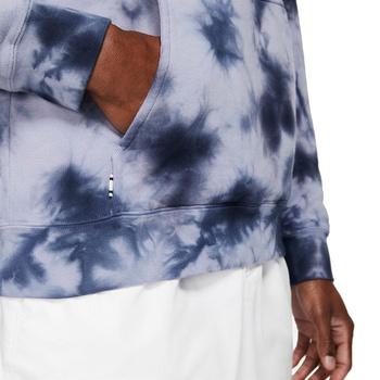 bluza tenisowa męska NIKE COURT HOODIE HERITAGE / niebieski Tie-Dye 