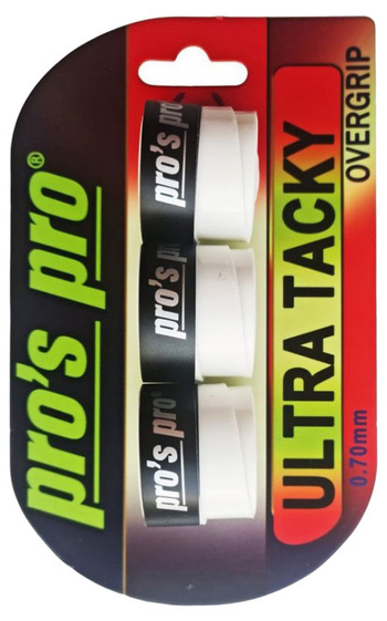 Owijki tenisowe PRO'S PRO ULTRA TACKY  x3 / białe