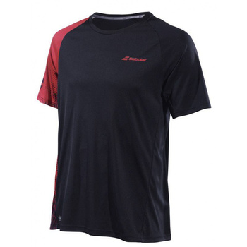 koszulka tenisowa chłopięca BABOLAT T-SHIRT PERFORMANCE BOY / 2BS19011BK