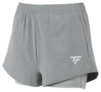 spodenki tenisowe damskie Tecnifibre Team Short / siwe