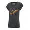 koszulka tenisowa dziewczęca BABOLAT EXERCISE MESSAGE / ciemno - siwa