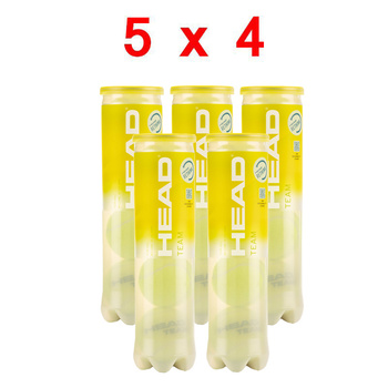 5 puszek x 4 piłki - Piłki tenisowe HEAD TEAM 