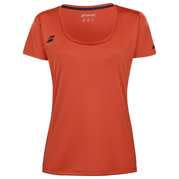 Koszulka tenisowa dziewczęca BABOLAT PLAY CAP SLEEVE TOP GIRL Fiesta Red