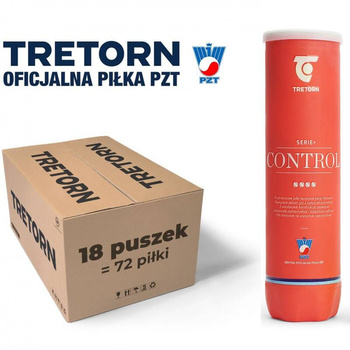 Piłki tenisowe TRETORN NEW LOGO SERIE+ CONTROL  4szt. x 18 puszek / KARTON