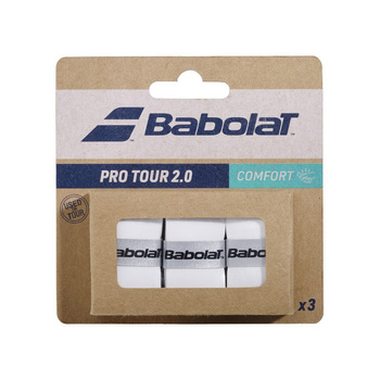 Owijka tenisowa wierzchnia BABOLAT PRO TOUR 2.0 /biała