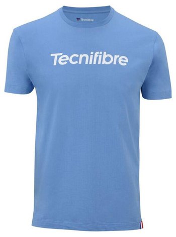 koszulka tenisowa męska TECNIFIBRE TEAM COTTON TEE AZUR