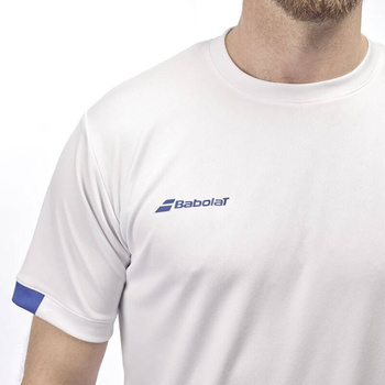 Koszulka tenisowa męska BABOLAT PLAY CREW NECK TEE/ White/White