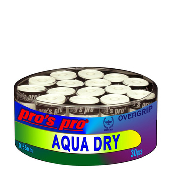 Owijki tenisowe PRO'S PRO AQUA DRY  X30 /białe