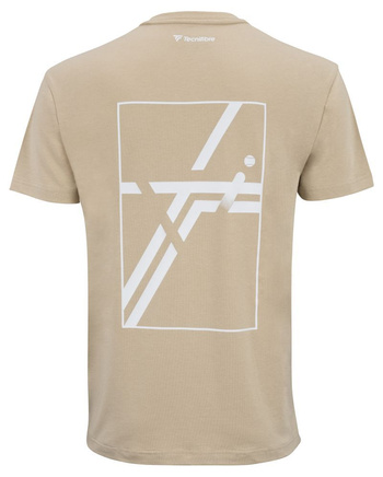 koszulka tenisowa męska TECNIFIBRE Graphic Tee / sand