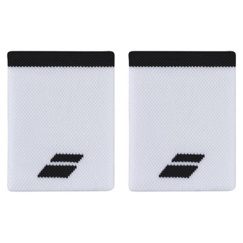 frotki tenisowe na nadgarstek Babolat LOGO JUMBO WRISTBAND White/Black