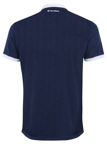 koszulka tenisowa męska TECNIFIBRE POLO TEAM MESH /  granatowa