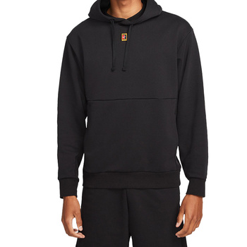 bluza tenisowa męska NIKE COURT HOODIE HERITAGE / czarny 
