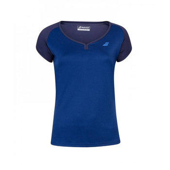 koszulka tenisowa damska BABOLAT PLAY CAP SLEEVE TOP / granatowa