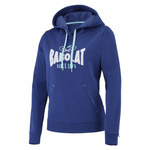 bluza tenisowa damska BABOLAT EXERCISE HOOD SWEAT, granatowo - błękitna