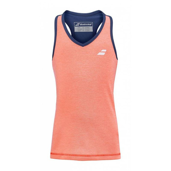 koszulka tenisowa dziewczęca BABOLAT PLAY TANK TOP / granatowo -ceglasta
