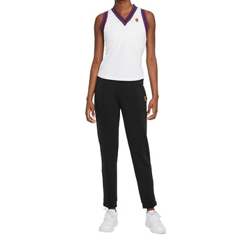 spodnie tenisowe damskie NIKE COURT HERITAGE KNIT  PANT / czarne